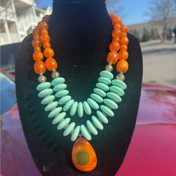 - LIVE SHOW STATEMENT NECKLACE ZUMA - Picture 4 of 10